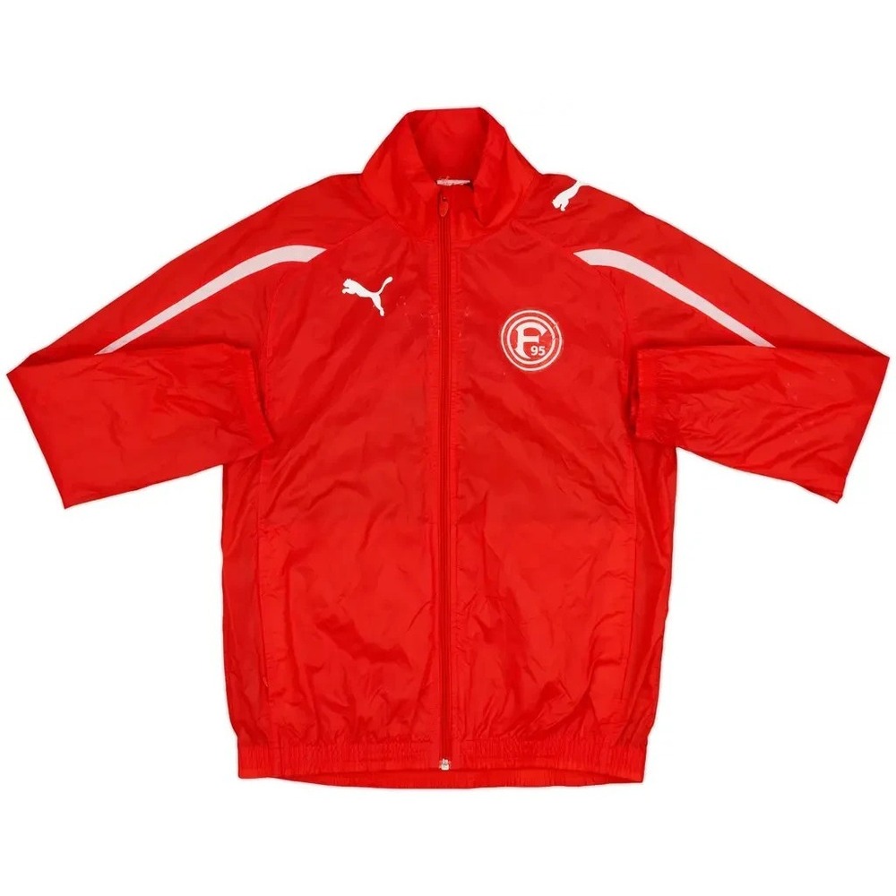 Puma FORTUNA DUSSELDOF Soccer Lightweight Windbreaker Jacket Rain Coat Boys 8 10